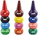 Ishua 12 Colors Toddlers Finger Crayons, Palm Grip Crayons Finger Paint Sticks Stackable Toys for Kids Toddlers Children Boys and Girls Washable