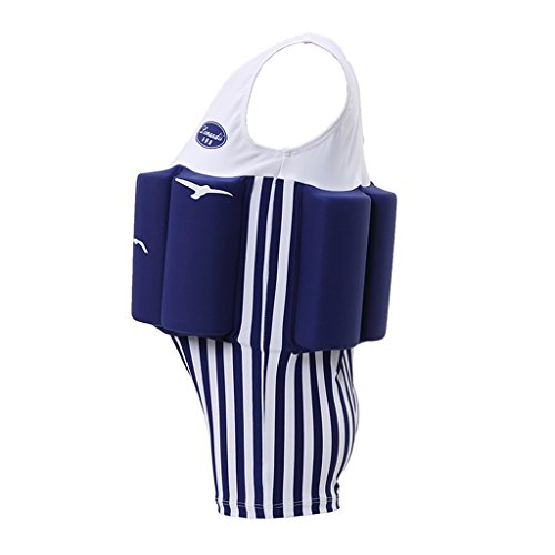 Image of Toddler Kids One-Piece Float Swimsuit with Adjustable Buoyancy UPF 50+ Sun Protection for Beach Pool Boys Girls