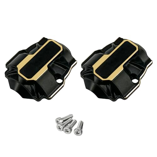 FSDKEDUF 16.7g Brass Diff Covers Front and Rear Axle Differential Covers for Redcat Ascent-18 Rc Car Upgrade Parts Crawler Accessories 1/18
