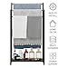 yeavs Freestanding Towel Rack, 3 Tier Blanket Ladder Stand with Black Wooden Shelf for Bathroom Living Room (31.5”H x 16.9”W x7.9”D)