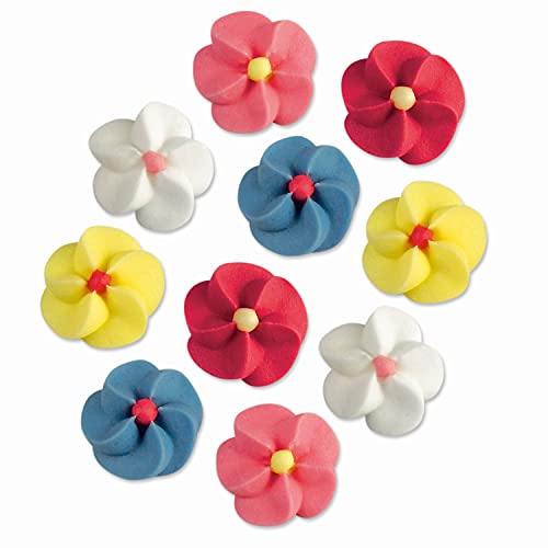 Günthart Kleine bunte Randgarnierblumen aus Zucker, 1er Pack (1 x 286 g)