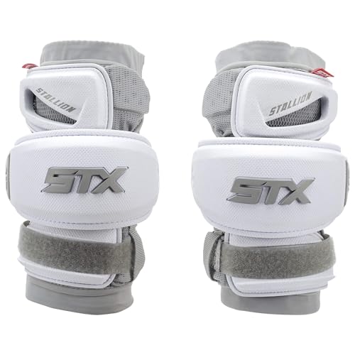 STX Stallion 1K Lacrosse Arm Pads White Large Pair