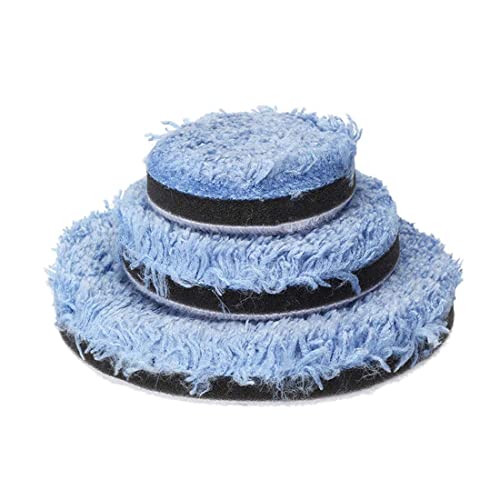 Image of DIY Crafts With 2x Fur 2x Felt Pads, 1 inchinch Kit, 9-16x Polishes Set 1 /2 /3 inch Inch Drill Buffing Buffer Pad Polishing Pad Mix Size Kit, M14 Backing Pad Adapter Po (With 2x Fur 2x Felt Pads, 1 inchinch Kit)