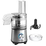 SHARDOR 3.5-Cup Food Processor Vegetable Chopper for Chopping, Pureeing, Mixing, Shredding and Slicing, 350 Watts with 2 Speeds Plus Pulse, Silver