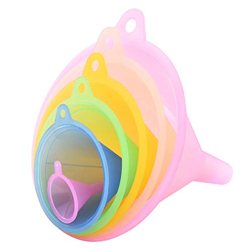 Comparison: Best Funnels For Kitchen 7 Delove All Purpose Plastic Funnel Set of 6 - Funnels for Kitchen Use Filling Bottles - Small Funnel Set- Mini/Small//Large - Food Grade and BPA Free
