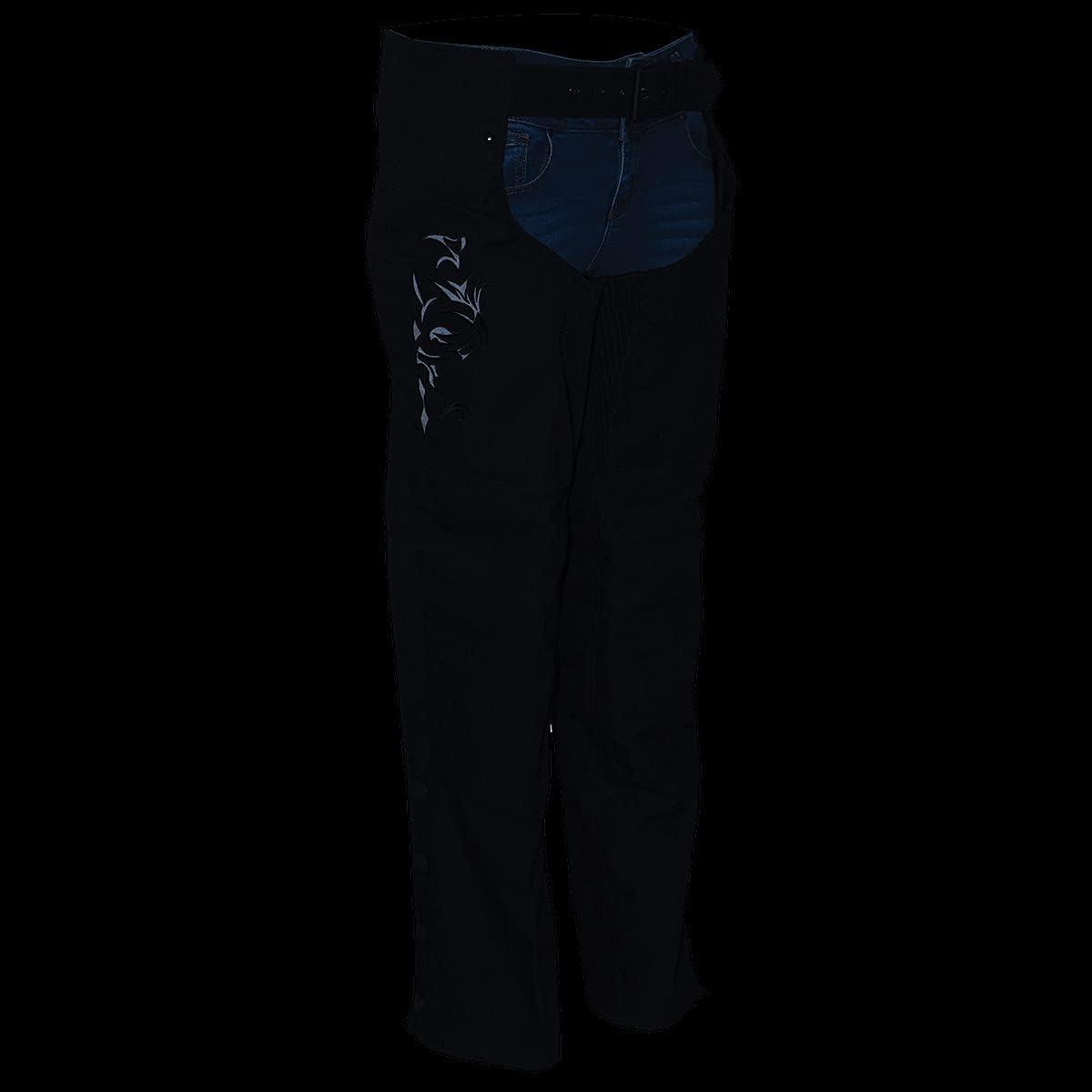 Milwaukee Leather Premium Textile Motorcycle Riding Chaps for Women Bikers - Image 6