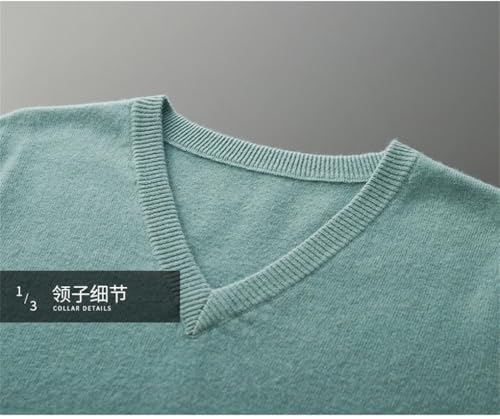 Men Wool Sweater Men's V-Neck Pullover Top Fall Winter Knitted Casual Loose Wool Jumper4