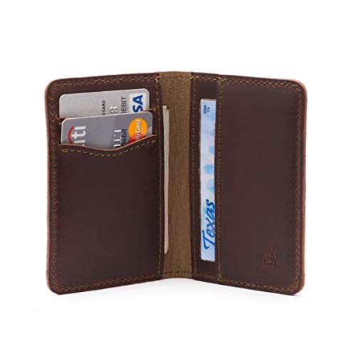 Saddleback Leather Co. Thin Full Grain Leather Slim Bifold Wallet for Men RFID Shielded Includes 100 Year Warranty