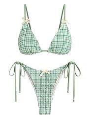 3-gingham Green