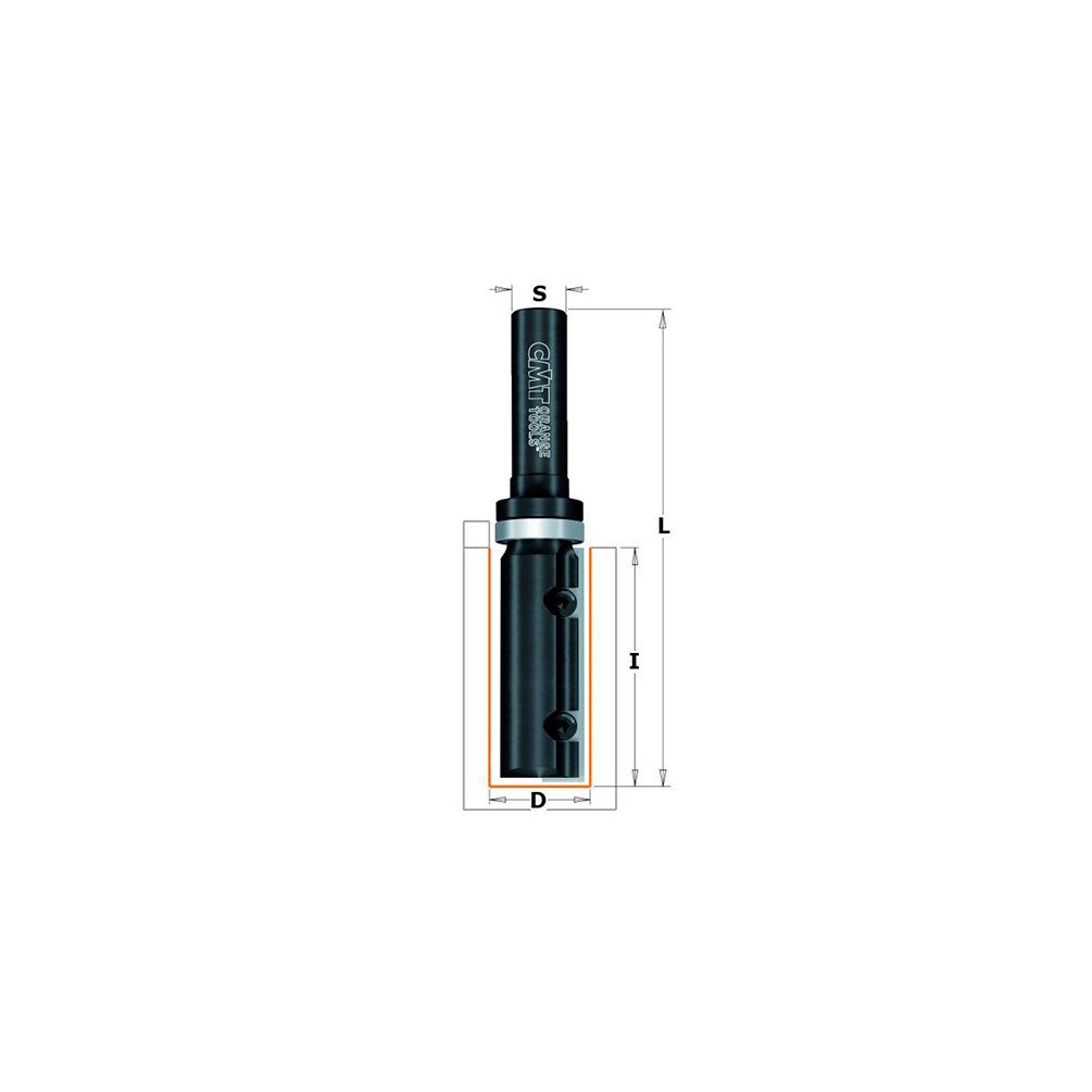 Fraise droite Z1 CMT 19mm evacue les copeaux pour eviter le bourrage de meche