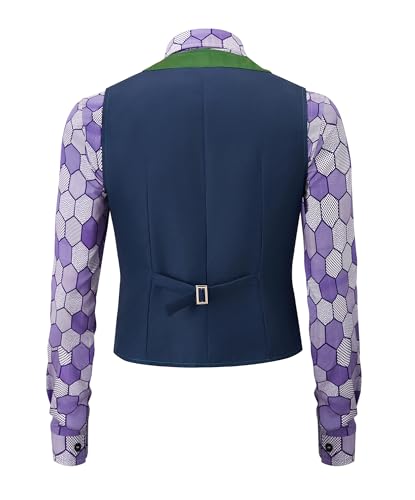 Disfraz casual para niños 3 piezas morado 11-12 años miniatura 3