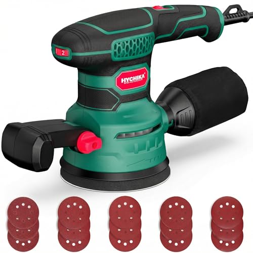 HYCHIKA 3.8Amp 450W Random Orbit Sander, 6 Variable Speed 5-...