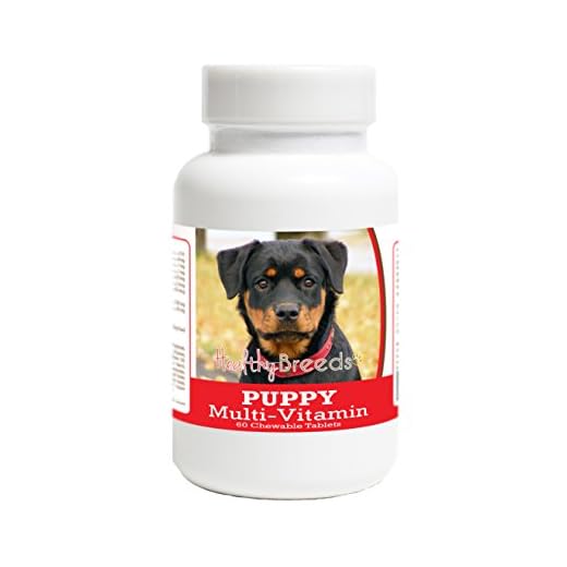 Healthy Breeds Rottweiler Puppy Dog Multivitamin Tablet 60 Count