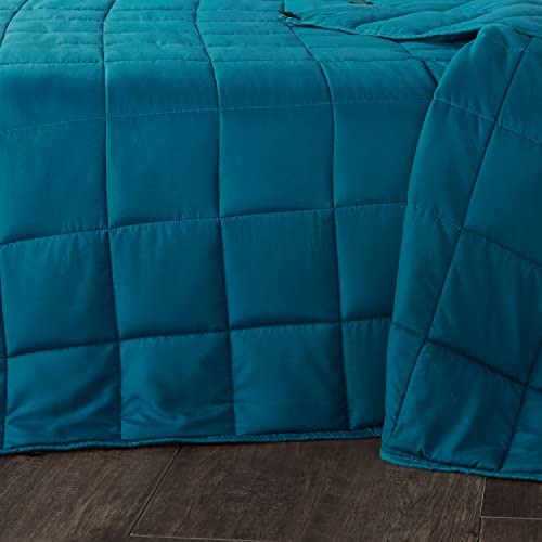 Couverture lestée 120x180 cm lit adulte bleu sarcelle - 7