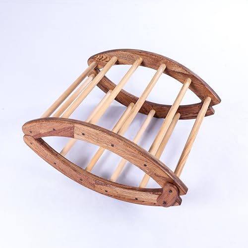 Image of Kids Rocking Bed | Arc Climber | Child Safe | Smooth Edges | Multiprpose (Foldable with Mattress, Natural Pine)