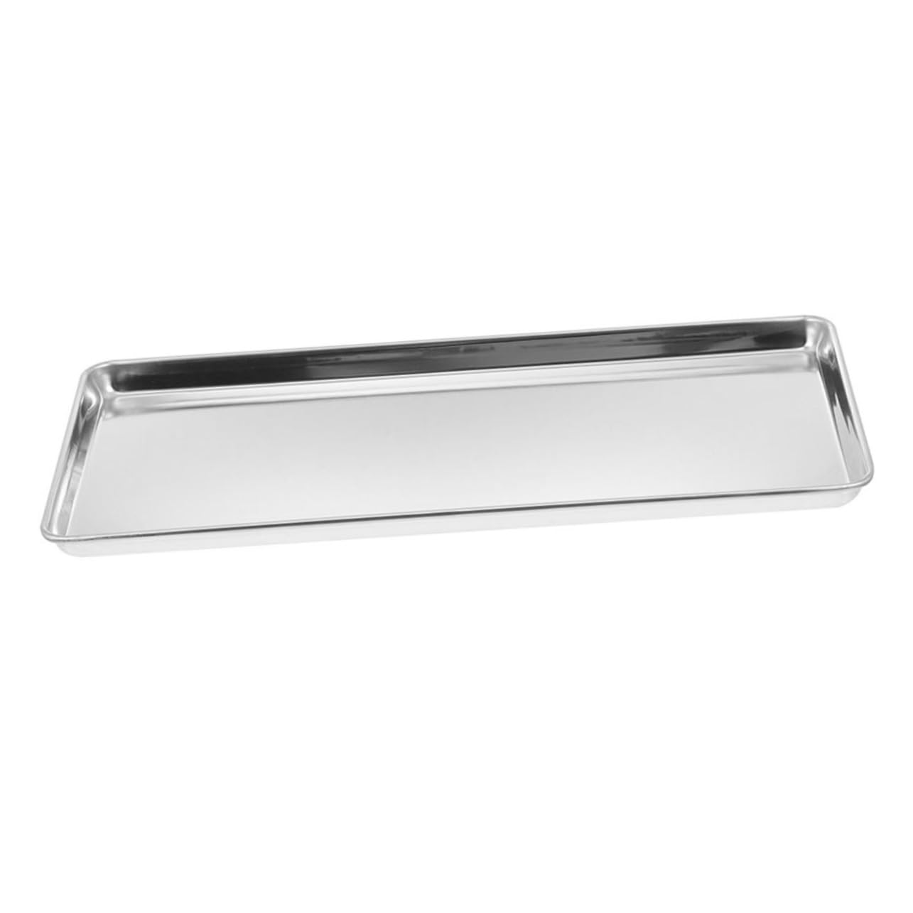 VOSAREA Stainless Steel Food Serving Plate for Outdoor Camping Snack and Appetizer Tray Dinner Pan for Picnics Family Gatherings and Bbqs