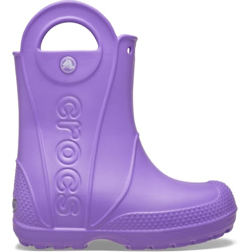 Image of Crocs Kids' Handle It Rain Boots | Waterproof Slip On Shoes | Kids' Rain Boots