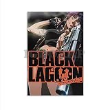 Japanse Anime Poster Black Lagoon Poster Revy Poster (22) Canvas Poster Bedroom Decor Office Room Decor Gift Unframe-style 08x12inch(20x30cm)