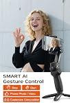 CM8 Gimbal Stabilizer for iPhone Android, 3-Axis Phone Gimbal with Remote Control Portable Foldable, Phone Stabilizer for Video Recording for Tiktok YouTube Vlog