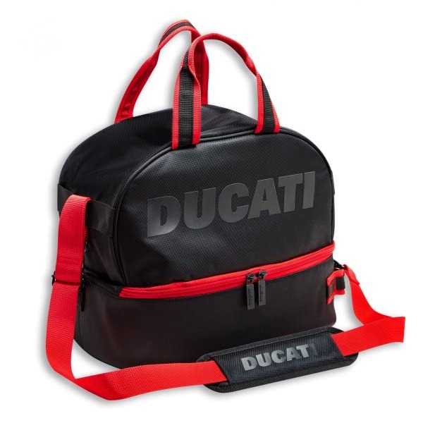 Ducati Redline P3 Helmtasche - Rot/Schwarz - Motorrad - REACH-zertifiziert - 34L - 0,9 kg