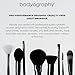 Bodyography Fan Brush for Highlighting & Blending | Soft Synthetic Fan-Shaped Bristles for Sheer Application of Powder & Liquid Formulas | Ergonomic Handle for Precision Control