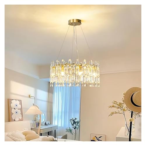Plafonnier en cristal salon et salle à manger, luminaire créatif 60 cm