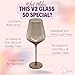 Saludi Original Smokey Sand Wine Glasses, 16.5oz (Set of 6) Stemmed Single Color Smoky Amber Brown Neutral Glass - Great for All Wine Types and Occasions or Gifts - Luxury, Durable, Hand-Blown