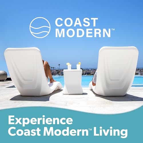 Image of Coast Modern in Pool Lounge Chair - Waterproof & Weighted Chaise Lounger - Outdoor Pool Furniture for Patio or in Baja Shelf