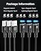 KUULAA 3Pack Magnetic Charging Cable USB C,3A Fast Charging/Data Transmission with 3 in 1 Charging Tips Nylon-Braided Phone Compatible for iProduct/Type C/Micro Device Black(3.3ft/6.6ft/6.6ft)