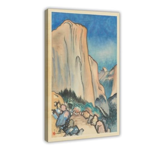 Impression sur toile El Capitan de qualité musée avec cadre en bois épuré