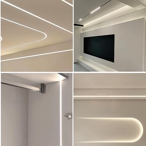 Image of 5V 8mm Width USB COB LED Strip Lights,Natural White 4000K,320LEDs /M,8W /M,CRI90,6.56FT /2M,Electroplated Double-Sided Panel Light Strip,Waterproof IP20,Flexible Strip for Indoor Decoration
