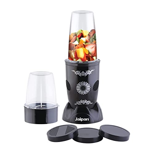 Jaipan High Speed Nutri Blender/Mixer/Smoothie | 22000 RPM 100% Pure 450 Watt Copper Motor 450-Watt || Blender Juicer | 3 in1 Grind, Mix, Blend| Stainless Steel Blades | 2 Unbreakable Jars