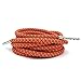 samSN 1 doppia fluorescente merletto rotondo Rope Scarpe riflettente la luce in pizzo di metallo Lace Testa Laces Led Light Pizzo Sport, 09 arancione, 140cm