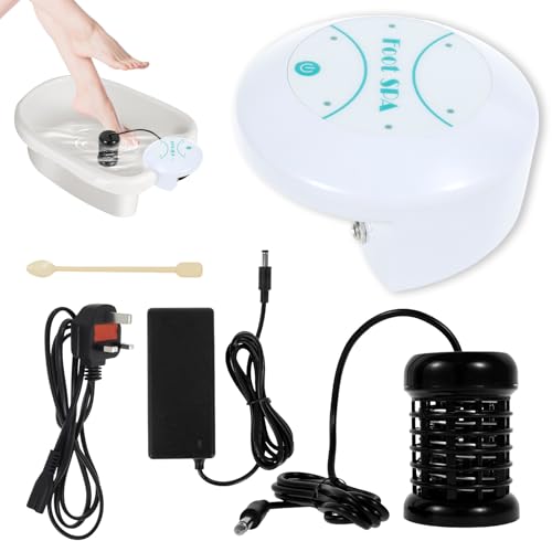 Ionic Foot Spa at Home Detox and Cleanse Portable Ionic Foot Spa Professional Leg Bath Detox Machine Household Negative Hydrogen Feet-Bath Machine for Home Salon FootSpa