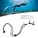 Tomedny Swimming Nose Clip, Swim Nose Plugs with Lanyard Aluminum Alloy Swimming Plugs for Diving and Other Water Sports (Blue)