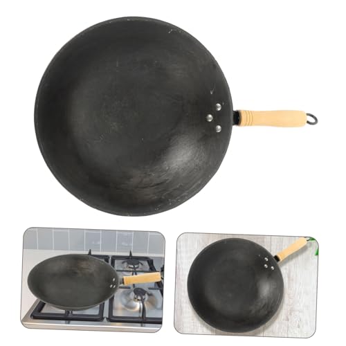 Wok estilo chino con mango resistente al calor miniatura 2