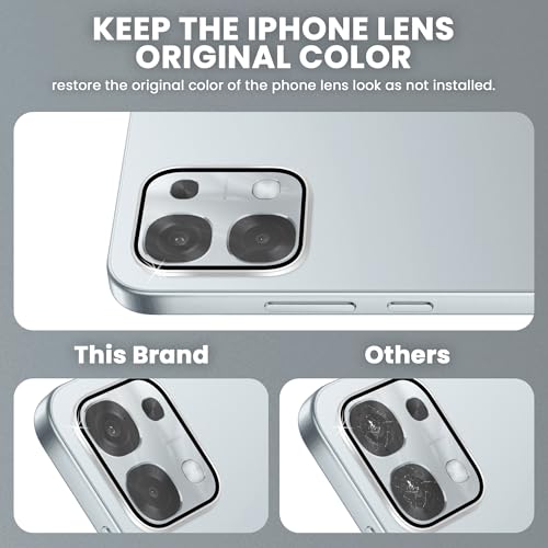 Image of ArmourPro Camera Lens Protector Tempered Glass for Oppo F31 (6.83 Inches) Tough HD Individual Aluminum Alloy Rings 9H Camera Cover, Scratch-Resistant,Camera Rings Protection| Silver, 1 Pack
