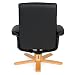 TecTake Sillón de Relax con Puff TV Reclinable con eascabel Polipiel -...