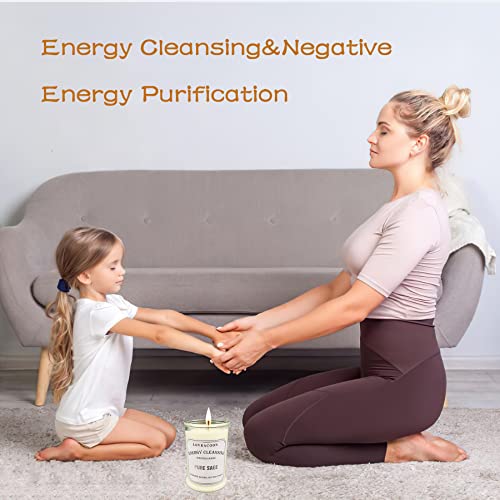 Lovracoon Pure Sage Smudge & Long Lasting Burning Jar Candle For House Energy Cleansing, Negative Energy Purification And Chakra Healing, Natural Soy Wax Jar Candle With Gift Box（White Sage,Large） #TOP3