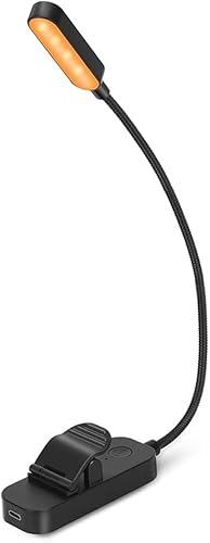 Luz de libro gruesa mini USB LED recargable luz nocturna con clip para escritorio lámpara de lectura para viajes dormitorio libro