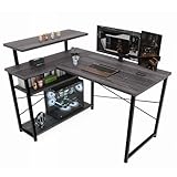 ZXD パソコンデスク L字 ゲーミング