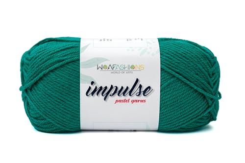 Image of WOAFashions Impulse Hand Knitting & Crochet Yarn (Teal Green) (100gms - Pack of 1)