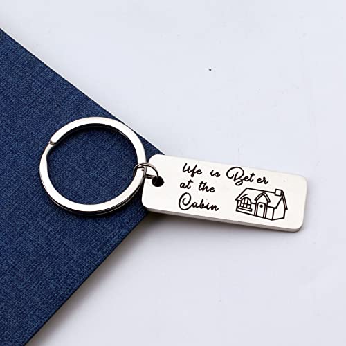 Life is Better At the Cabin Key Ring Camping Hiking Travelling Gift2