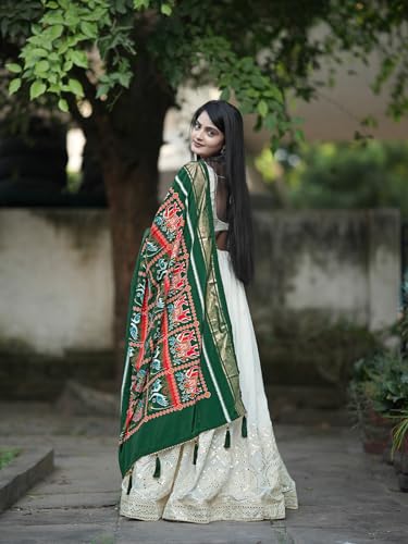 TRENDMALLS Women's Gold Yelllow Net Embroidery Sequence Work Lehenga Choli Set with Dupatta For Women