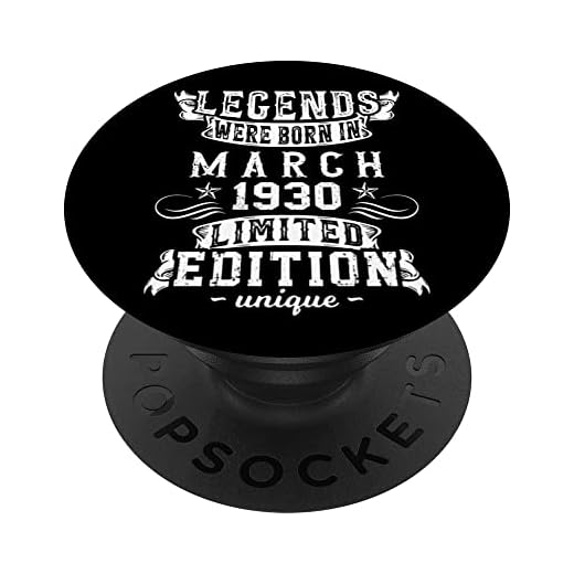 Cumpleaños Marzo 1930 Edición Limitada Regalo March 1930 PopSockets PopGrip Intercambiable