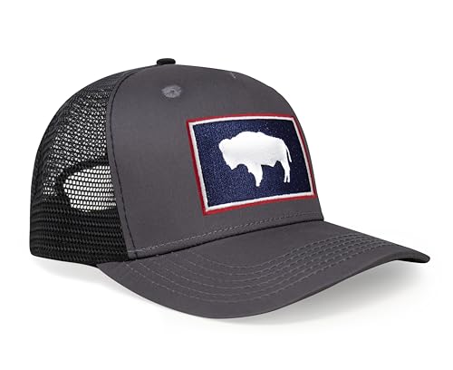 Image of International Tie State Hat for Men and Women, Adjustable Snapback Trucker Baseball Cap with Embroidered Patch