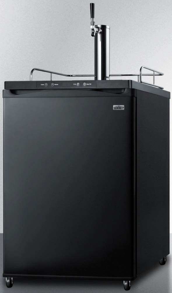 Summit Appliance Sbc635mcf Cold Brew Coffee Dispenser In Black With A Complete Stainless Steel Tap Kit And Nitrogen Tank Included, Automatic Defrost, Digital Thermostat, Deep Chill Function on Fridge.com - View 2