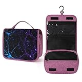 Galaxy Web - Neceser colgante con diseño de nebulosa, organizador de maquillaje para mujeres y hombres, con múltiples compartimentos