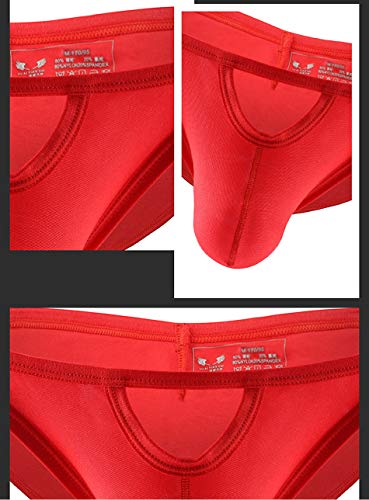 Mens Sexy Bikini Underwear Silky Fabric Low Waist Briefs 11982