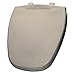 Bemis 1240200036 Eljer Emblem Plastic Round Toilet Seat, Natural